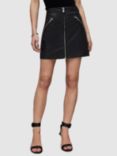 AllSaints Piper Faux Leather Skirt, Black