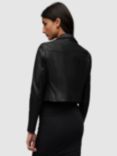 AllSaints Elora Cropped Leather Biker Jacket