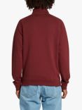 Farah Jim 1/4 Zip Slim Fit Organic Cotton Sweatshirt, Farah Red Marl