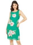 Yumi Floral Print Sleeveless Shift Dress, Green