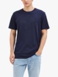 SELECTED HOMME Organic Cotton T-Shirt, Navy Blazer