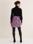 Phase Eight Dorothy Zig Zag Print Mini Skirt, Pink/Blue