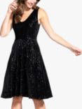 HotSquash Sequin Velvet Dress, Black