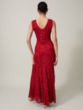 Phase Eight Collection 8 Marigold Tapework Lace Maxi Dress, Scarlet