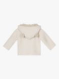 Trotters Baby Wool Cashmere Blend Hooded Teddy Coat, Off White