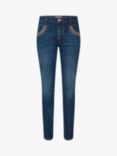 MOS MOSH Naomi Decorative Trim Slim Fit Jeans, Blue