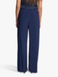 Gina Bacconi Sharlene Matte Jersey Trousers, Dark Navy