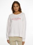 Tommy Hilfiger Embroidered Logo Sweatshirt, Ecru/Multi