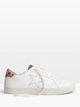 HUSH Morley Leather Trainers, White
