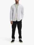 SELECTED HOMME Cotton Linen Blend Shirt, White