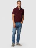 Rodd & Gunn Gunn Cotton Slim Fit Short Sleeve Polo Shirt, Garnet