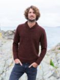 Celtic & Co. Donegal Shawl Collar Wool Jumper