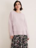 Phase Eight Hayleigh Oversized Wool Blend Jumper, Soft Lilac, Soft Lilac