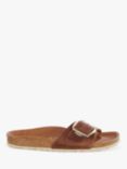 Birkenstock Madrid Narrow Fit Big Buckle Oiled Leather Sandals, Cognac