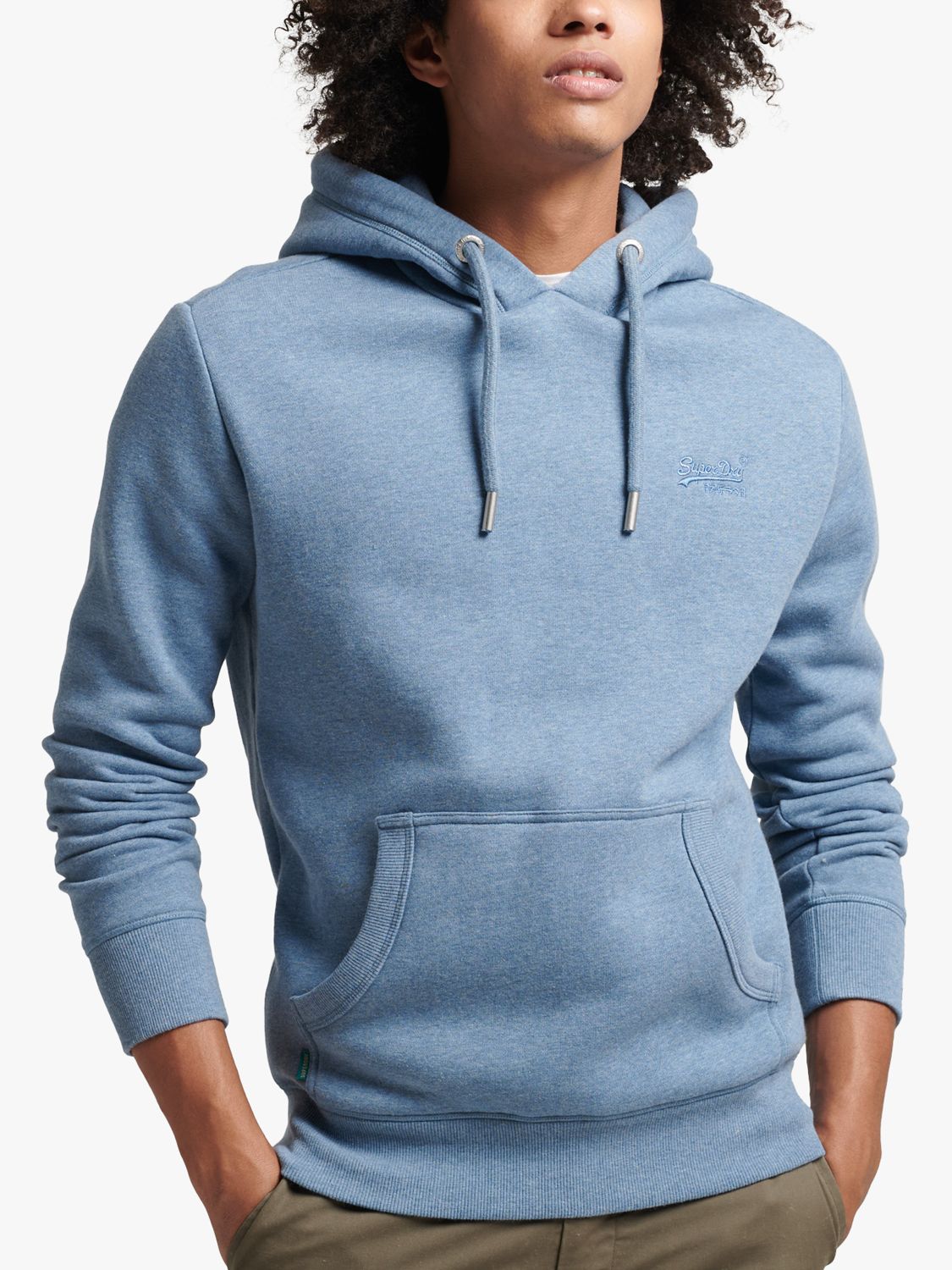 Hollister Co. RELAXED LOGO HOODIE - Sweatshirt - NAVY/dark blue