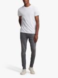 Superdry Organic Cotton Skinny Jeans, Clinton Used Grey
