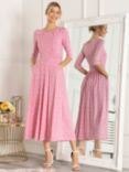 Jolie Moi Denisse Spot Print Maxi Dress, Mauve Pink