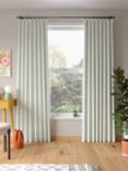 John Lewis ANYDAY Mesa Pair Dimout/Thermal Lined Pencil Pleat Curtains, Dusty Green
