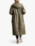 Four Seasons Long Wax Coat, Khaki