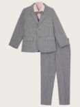 Monsoon Kids' Bow Tie Five-Piece Suit, Grey