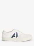 John Lewis ANYDAY Every Leather Logo Lace Up Trainers