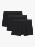 John Lewis Premium Ultra Soft Modal Trunks, Pack of 3, Black