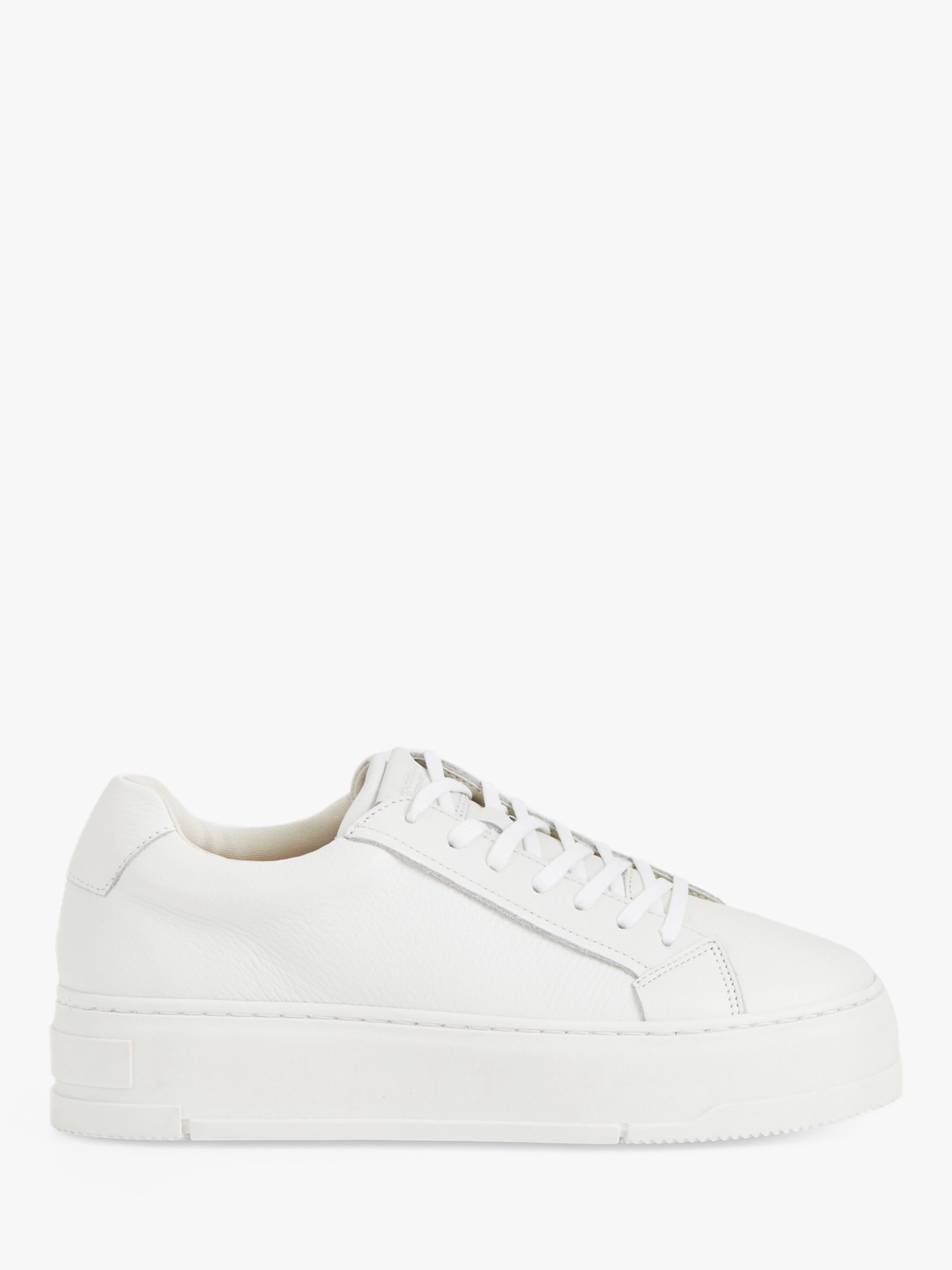 Billy her Gøre klart Vagabond Shoemakers Judy Leather Trainers, White at John Lewis & Partners