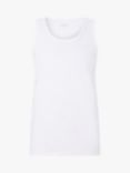 BOSS Embroidered Logo Cotton Vest, Pack of 3, White
