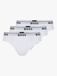 BOSS Stretch Power Briefs, Pack of 3, White