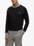 BOSS Mix & Match Zip Front Sweatshirt, Black