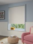 John Lewis Exley Leaf Blackout/Thermal Roller Blind, Putty