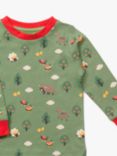 Little Green Radicals Kids' Animals Long Sleeve T-Shirt, Green