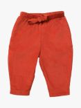 Little Green Radicals Baby Corduroy Comfy Trousers, Orange