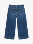 Whistles Kids' Wide Leg Denim Jeans, Blue