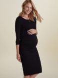 Isabella Oliver Dottie Maternity Jersey Midi Dress, Caviar Black