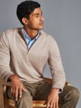 Charles Tyrwhitt Pure Merino Wool Zip Neck Jumper