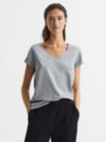 Reiss Luana Cotton V-Neck T-Shirt