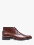 Pod Byron Leather Lace-Up Ankle Boots, Chestnut