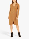 Mela London Knitted Shirt Knee Length Dress