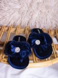 Pretty You London Amelie Slippers, Navy