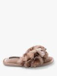 Pretty You London Amelie Slippers, Cream