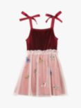 Stych Kids' Embroidered Butterfly & Unicorn Dress, Pink, Pink