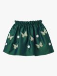 Stych Kids' Butterfly Taffeta Skirt, Green