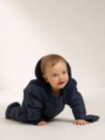 Truly Baby Faux Fur Lined Snowsuit, Midnight