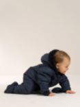 Truly Baby Faux Fur Lined Snowsuit, Midnight