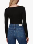 Whistles Square Neck Long Sleeve Top