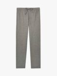 British Boxers Herringbone Brushed Cotton Pyjama Trousers, Whitby Jet