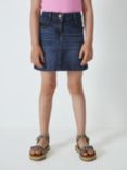 John Lewis Kids' Plain Denim Mini Skirt, Blue