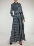 Aab Bold Stripes Maxi Dress, Black/Multi