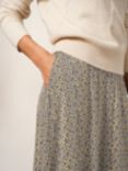 White Stuff Jada Floral Maxi Skirt, Grey Multi